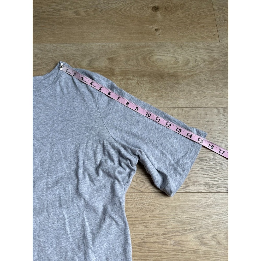 EUC Eileen Fisher gray elbow sleeve 100% cotton t-shirt melange jersey size XL - Picture 5 of 7